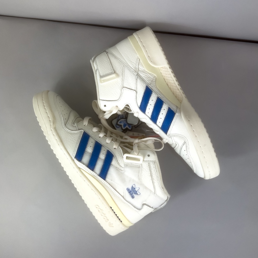 Adidas Originals Mens Basketball Forum Mid sneakers with Patches - Picture 7 of 11
